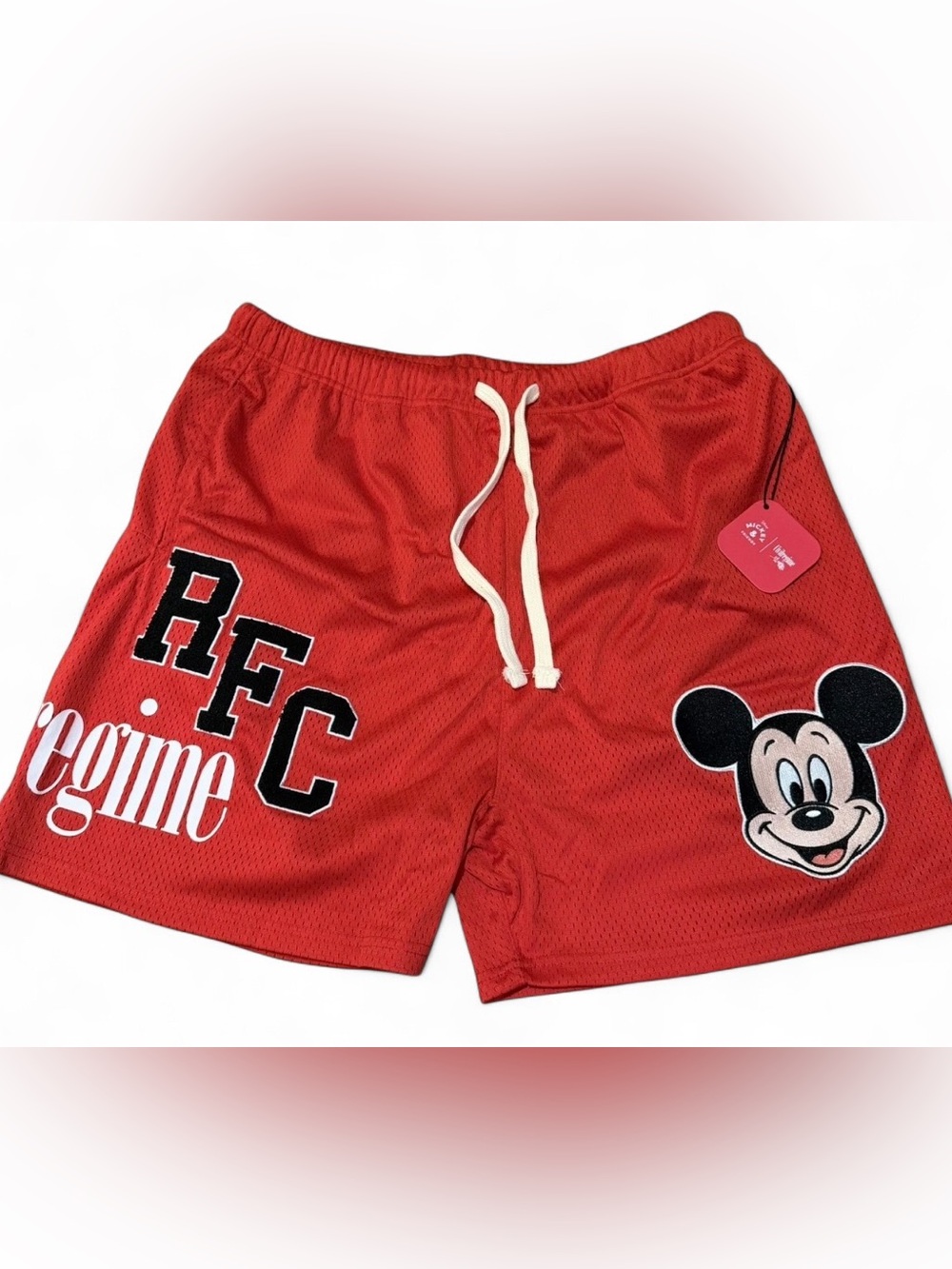 Men's Civil Regime x Mickey Mouse Mesh Shorts Medium New With Tags